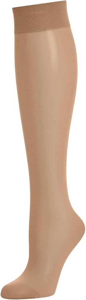 Wolford Individual 10 Denier Knee-Highs Transparent For Women Sheer With Exceptional Smooth Soft Stretchable Comfort Band.